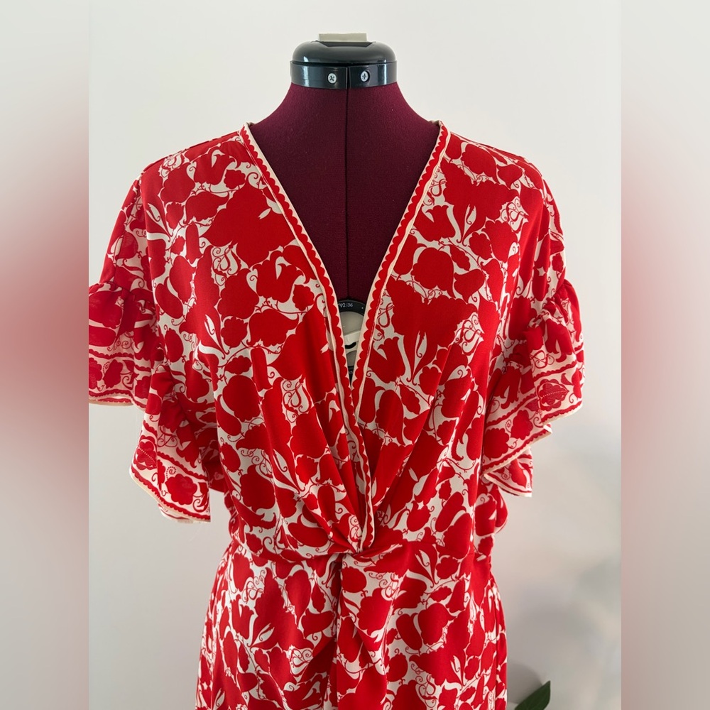 Max studio Red Floral Maxi Dress - Picture 2 of 7